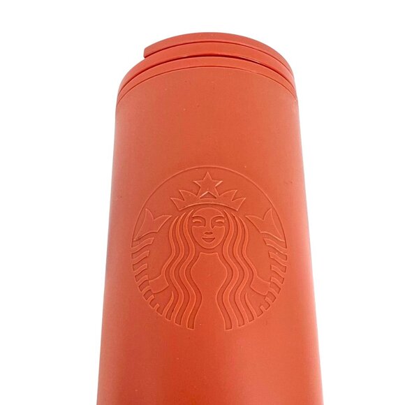 Starbucks Terracotta Triangle Recycled Plastic Tumbler 16 Oz With Lid - Picture 2 of 8